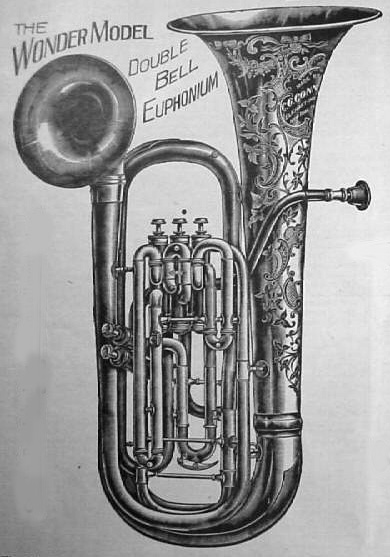 Conn Wonder Model Double Bell Bb Euphonium 1902