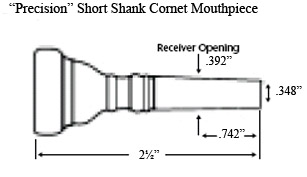 Yamaha Yamaha Standard Series Cornet Mouthpiece (Long Shank)